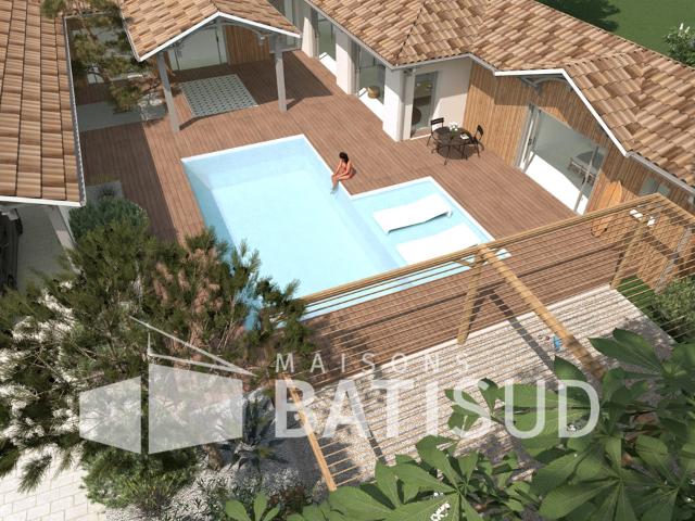 GUJAN MESTRAS LA HUME Terrain de 950m² + Villa 180m²