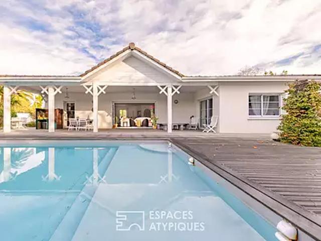 Gujan Mestras 33470 Achat / Vente maison 5 pièces t5 au dernier étage piscine
