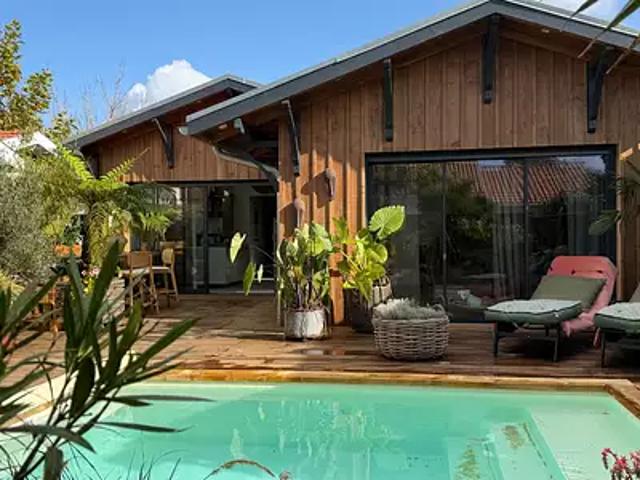 Gujan Mestras 33470 Achat / Vente maison 5 pièces t5 au dernier étage piscine
