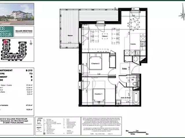 Gujan Mestras 33470 Achat / Vente appartement 3 pièces t3 parking