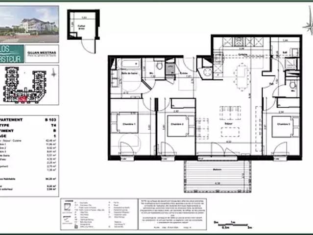 Gujan Mestras 33470 Achat / Vente appartement 4 pièces t4