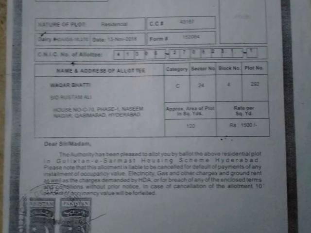 Gulistan e Sarmast Hyderabad Gulistan e Sarmast Housing Scheme ID 12934