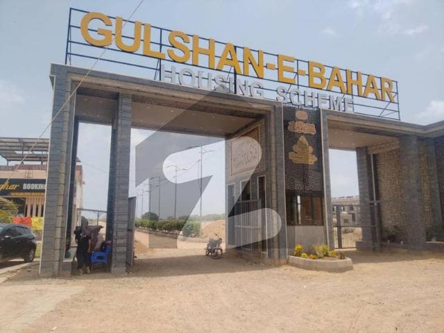 Gulshan e bahar housing scheme 120 square yard residential plot block 2, West Open For Sale