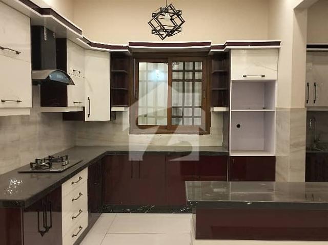 Gulshan E Iqbal Block 7.500 Sq Yard Brand New Portion 6 Bedrooms 2 Kitchen Parking Available Separate Interence 24/7 Electricity Sweet Water Rent Demand 3.25 No Pics Direct Visit Family Visit *Code 16830