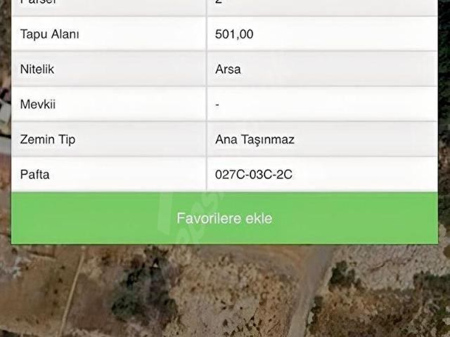 GÜZELBAĞDA İMARLI 501 m2 ARSA