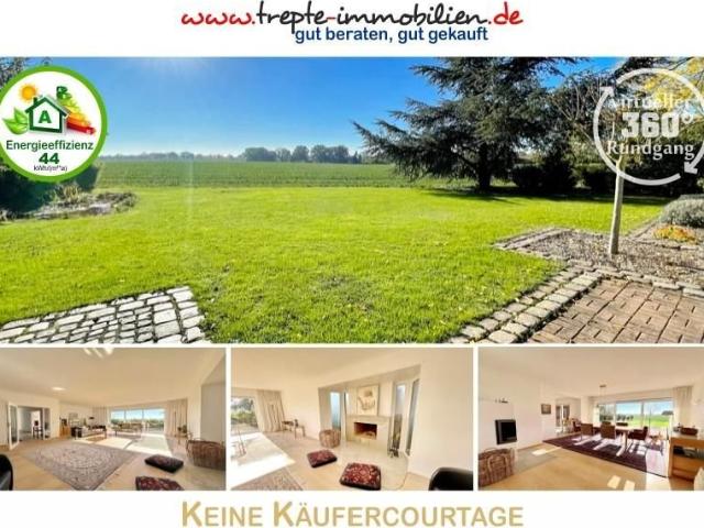 Hamburg Duvenstedt vis à vis! Landhausvilla mit traumhaften Weitblick in Feldrandlage