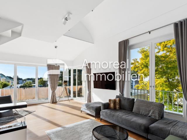 Hamburg Groß Flottbek | Endetage in den Elbvororten großzügiges Penthouse mit vier Terrassen