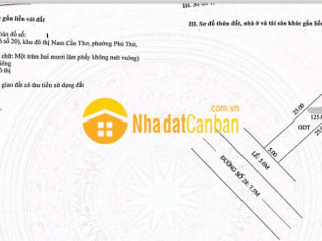 Hàng siêu rẻ kdc 586 cặp nền đường số 28 gần chợ phú thứ