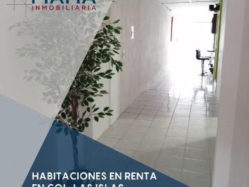 habitacion en renta en col. las islas, cerca de av. insurgentes