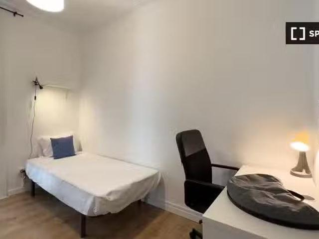 ¡Habitaciones en alquiler en un apartamento de 7 habitaciones.