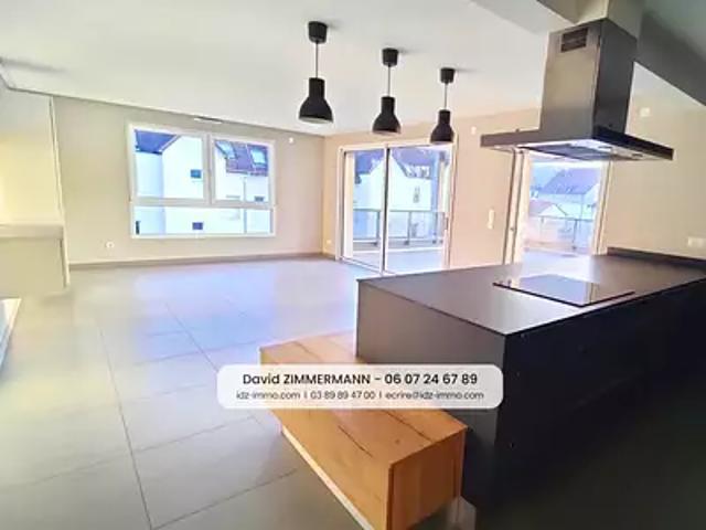 Hagenthal le Bas 68220 Achat / Vente appartement 5 pièces t5 terrasse parking