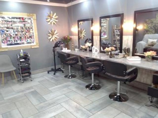 hair and beauty salon on the market.