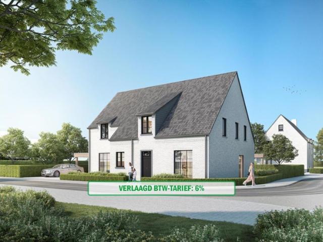 Half open nieuwbouwwoning met 4 slaapkamers en tuin te Icht
