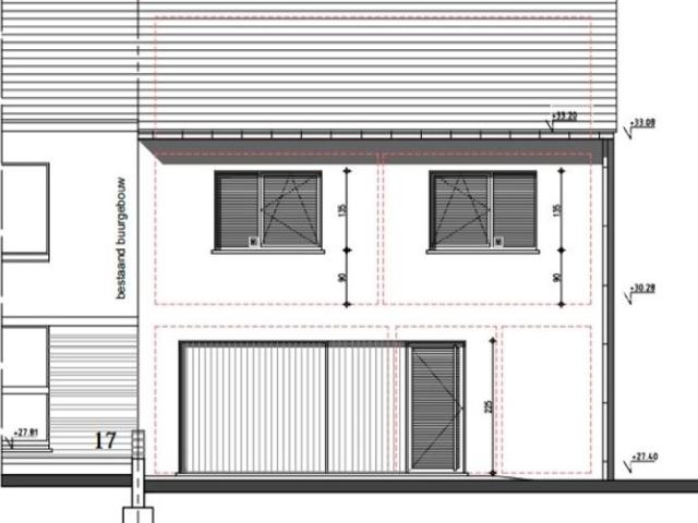 Halfopen bebouwing met 2 bouwlagen
