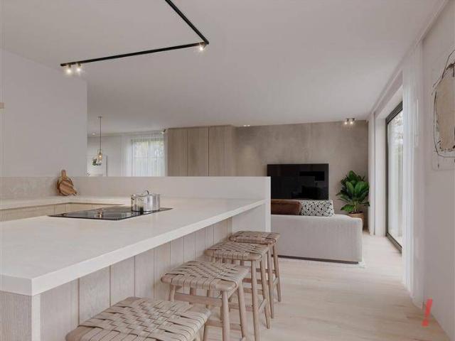 Halfopen nieuwbouwwoning op zeer mooie ligging in de dorpske