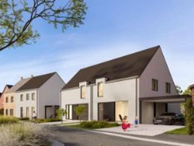 Halfopen nieuwbouwwoning met tuin en carport