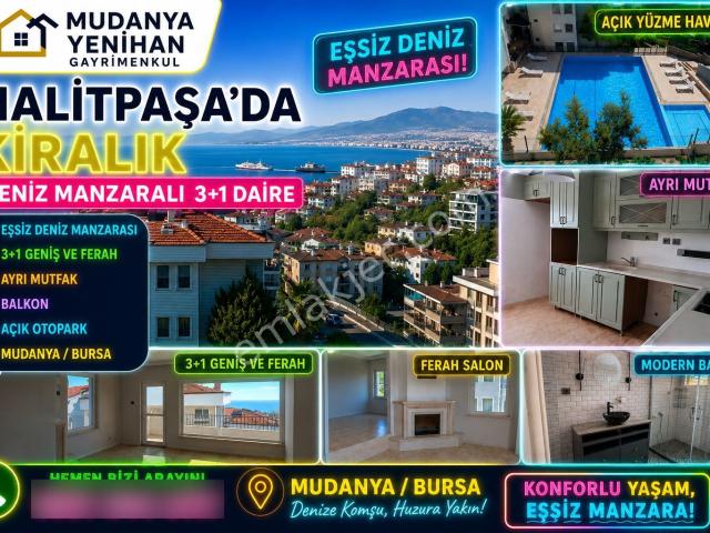 Halitpaşa'da Deniz Manzaralı Havuzlu Kiralık Daire