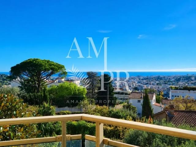 Hauteur de Cannes Appartement 3 pièces de 100m2 avec une terrasse jardin d'angle de 70m2