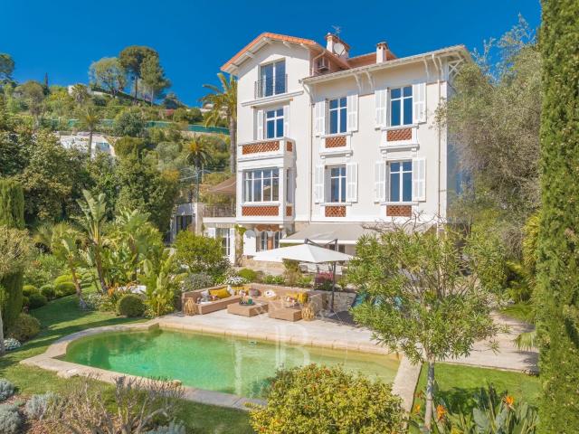 Hauteurs De Cannes Villa Belle Époque Vue Mer Panoramiqu. 405m² Le Cannet