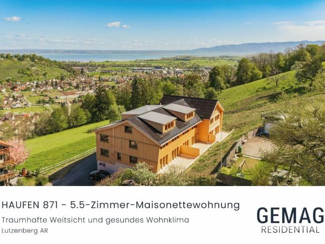 HAUFEN 871 5.5 Zimmer Maisonette Wohnung mit traumhafter Seesicht