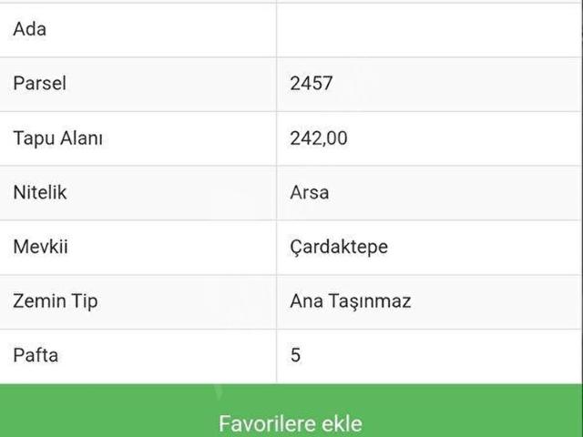 HAVAALANINA YAKIN KÖŞEBAŞI İNŞAATA HAZIR KELEPİR TEKTAPU ARSA.