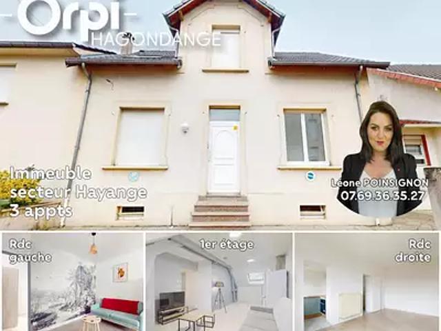 Hayange 57700 Achat / Vente immeuble jardin