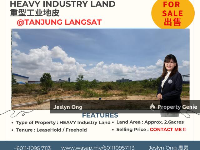 Heavy Industry Land at Tanjung Langsat, Pasir Gudang for Sale