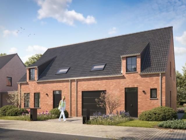 Hectaar bouwt 4 halfopen nieuwbouwwoningen te Oedelem