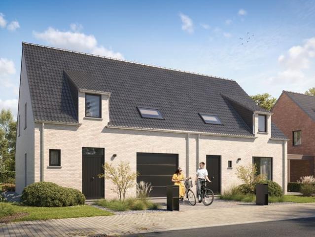 Hectaar bouwt 4 halfopen nieuwbouwwoningen te Oedelem