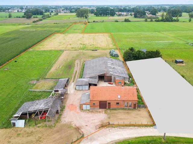 HEIST OP DEN BERG Te renoveren landbouwwoning met loods op 2,3 Ha