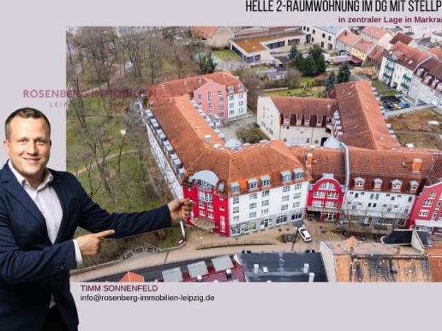 Helle 2 Raumdachgeschosswohnung mit Stellplatz in zentraler Lage in Markranstädt