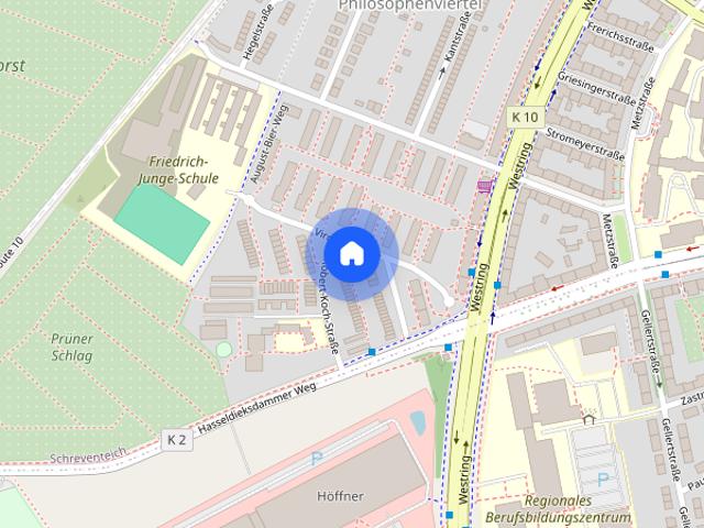 Helle 2 ZW in der Virchowstr. 1 in Kiel zu vermieten Otto Stöben GmbH!