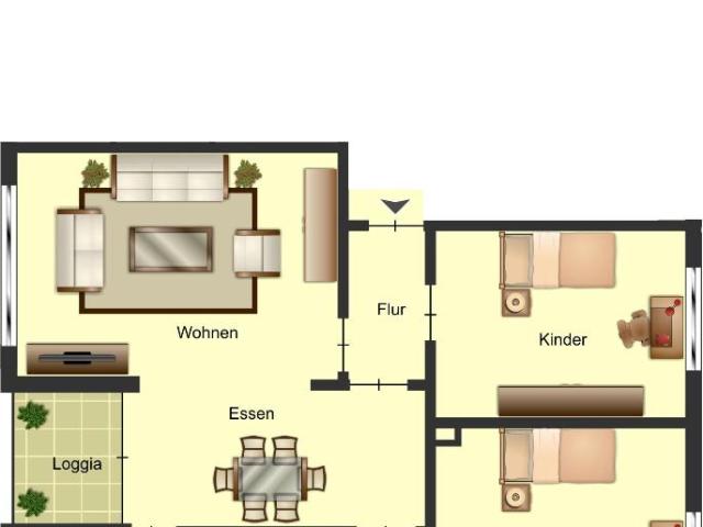 Helle 3 Zimmer Wohnung mit neuem Oberboden und neuen Türen wartet auf Sie!