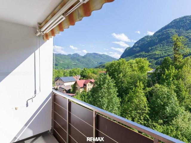Helle 3 Zimmer Mietwohnung mit 4 Loggien in zentrumsnaher Lage von Bad Ischl