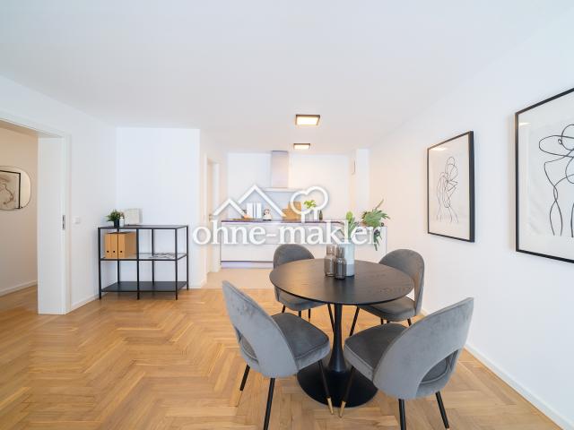 Helle 3 Zimmerwohnung mit Blick auf den Neckar