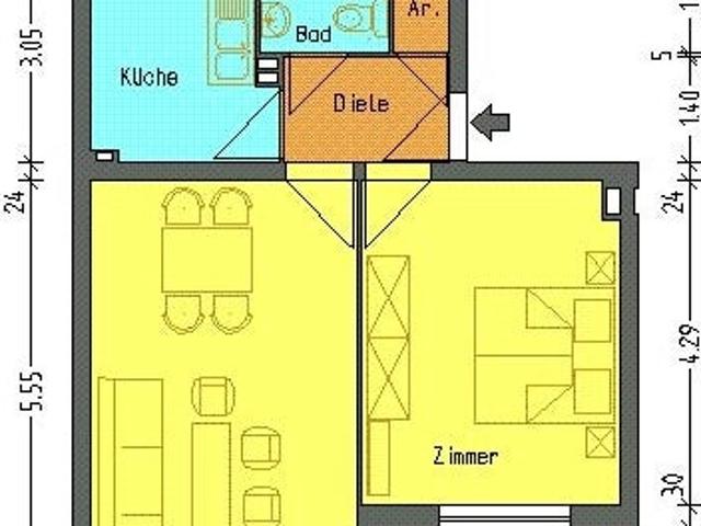Helle Wohnung mit Balkon sucht Nachmieter!