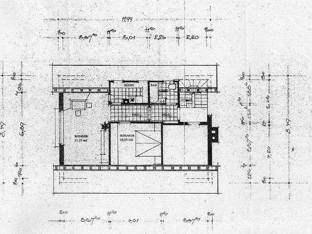 Helle Mansardenwohnung in Hof, Krötenbruck 2 Zimmer, Küche, Bad/ WC