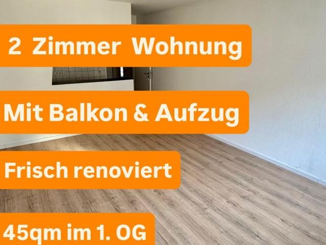 Helle, renovierte 2 Zimmer Wohnung mit Balkon in Wuppertal Barmen 45 m²