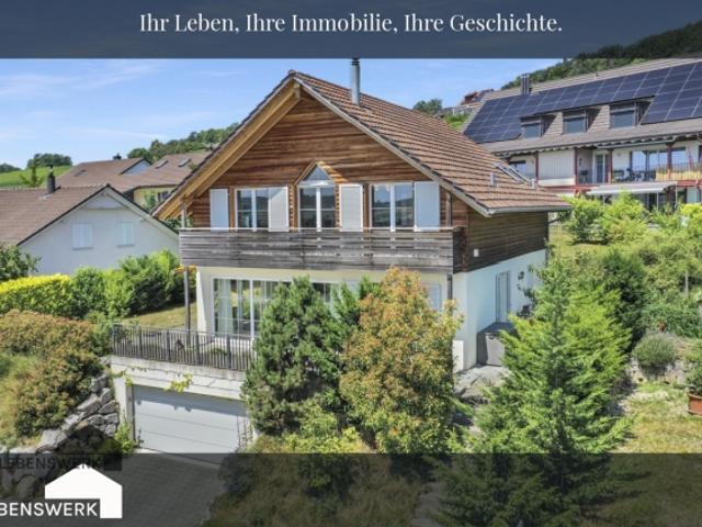 Helles Einfamilienhaus mit Alpenpanorama im schönen Thurtal