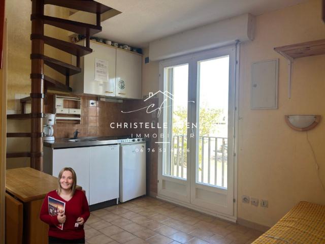 Hérault Marseillan Plage 34340 Appartement duplex T2 2 pièces Place de parking privative sécurisée À 200 m de la plage Dernier étage