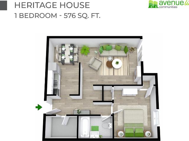 Heritage House 1 Bedroom Apartment for Rent at 29 7 St Ne, Medicine Hat, AB T1A 5P4 NE Crescent Heights