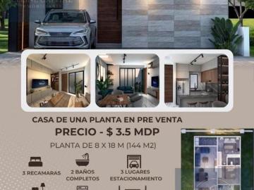 Hermosa casa de un piso en preventa, Misiones de Santa Fe