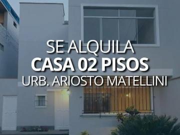 Hermosa casa en alquiler en urb matellini chorrillos