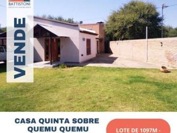 HERMOSA CASA QUINTA SOBRE QUEMU QUEMU, ENTRE BORGUES Y QUIROGA BARRIO INTI HUE
