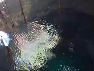 Venta de terreno de 16 h con hermoso cenote de 3 bocas en Yokdzonot Yucatan
