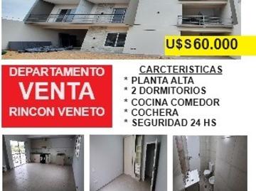 Hermoso departamento a estrenar en Barrio Rincón Veneto. 2 dormitorios. Listo para habitar