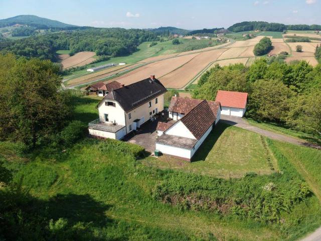 Herrliche Alleinlage: Großzügiges Einfamilienhaus 155m² mit ehemaligem Wirtschaftsgebäude inmitten der Weinberge mit Blick auf Schloss Kapfenstein!