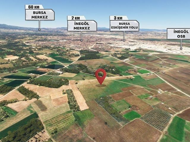 HİS GAYRİMENKUL'DEN OSB VE MERKEZE YAKIN YOLU OLAN 8700m TARLA
