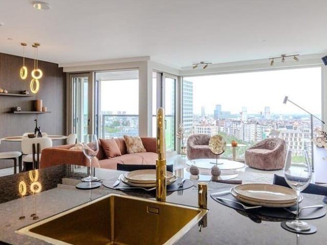 High end gemeubeld 1 slaapkamerappartement in de iconische
