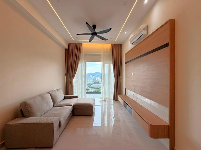 High floor with city hill view fully furnished movein condition